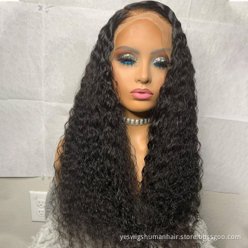 Cheap Transparent Lace Frontal Wig Raw Indian Virgin Afro Kinky Curly Human Hair Hd Full Lace Front Wig For Black Women Vendor